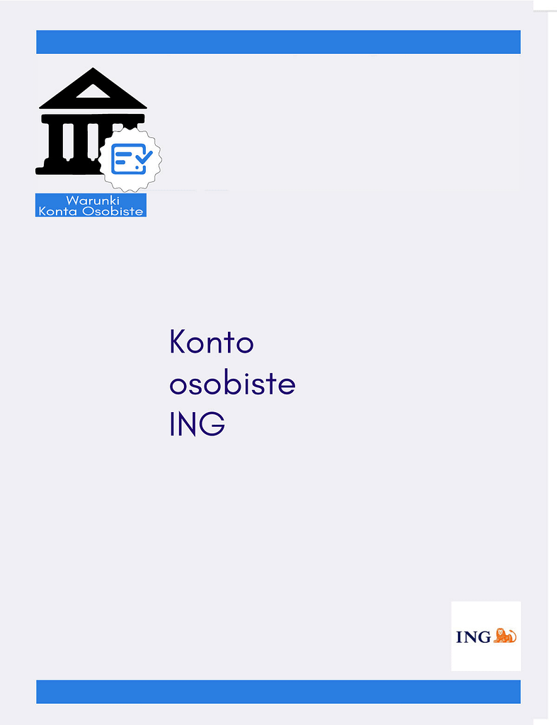 Konto osobiste ING bank - warunki